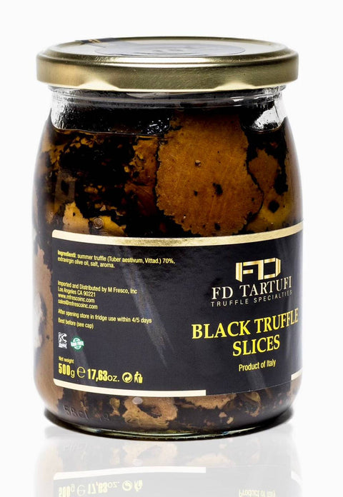 FD Tartufi Black Truffle Slices Truffle Sauce
