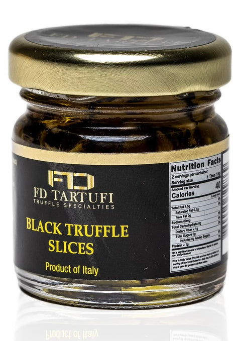 FD Tartufi Black Truffle Slices Carpaccio - M Fresco, Inc