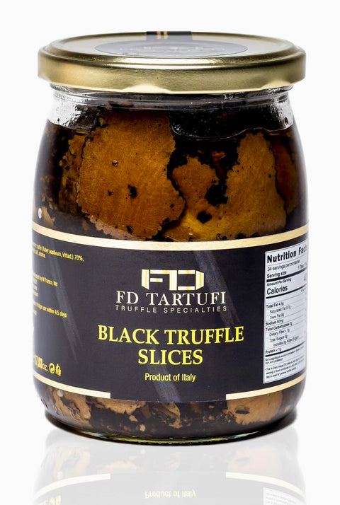 FD Tartufi truffle sliced in glass jar