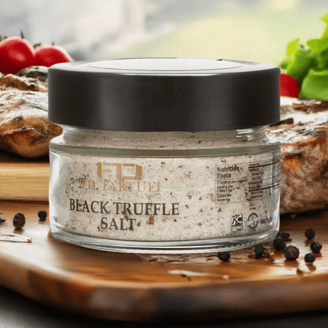 FD Tartufi Black Truffle Sea Salt (120g) 4.23oz - M Fresco, Inc 