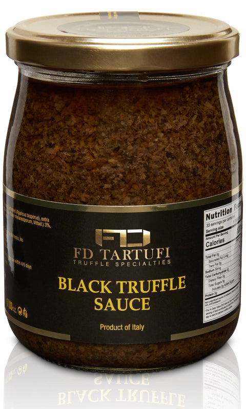 FD Tartufi Black Truffle Sauce (500g) 17.63oz - M Fresco, Inc 