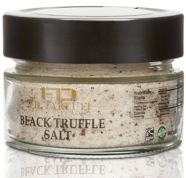 FD Tartufi Black Truffle Sea Salt (120g) 4.23oz - M Fresco, Inc 